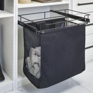 Black Canvas Hamper Pullout