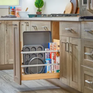 Base Cabinet Pullout with Tray Divider_Foil Wrap Holder