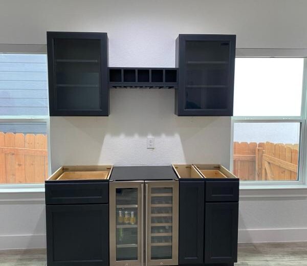 san antonio custom wine bar area cabinets