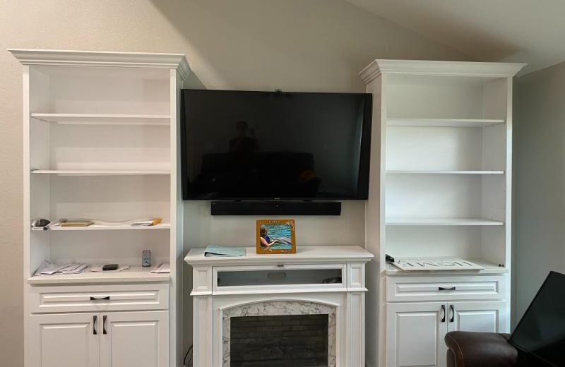 custom cabinets entertainment center alamo ranch san antonio, tx