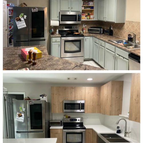 modern kitchen renovation frameless cabinets san antonio