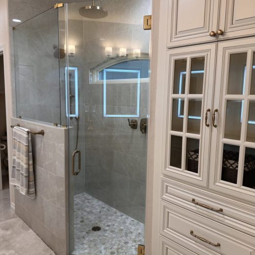 san antonio modern bathroom overhaul project before and after