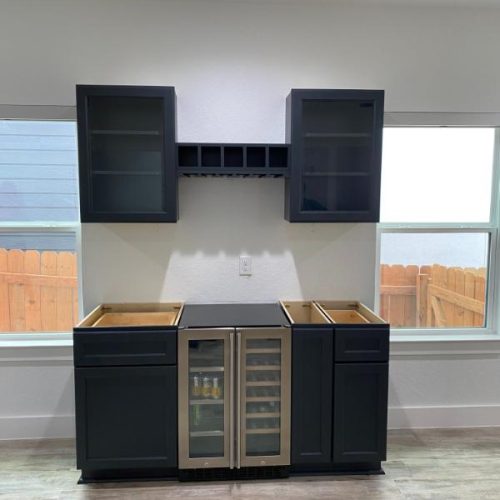 san antonio custom wine bar area cabinets