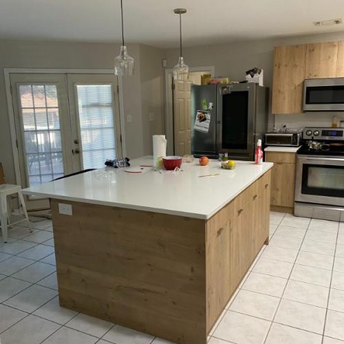 modern kitchen renovation frameless cabinets san antonio