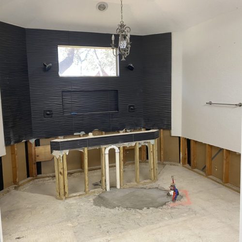 san antonio shower upgrade and custom vanity cabinets bathroom remodeling