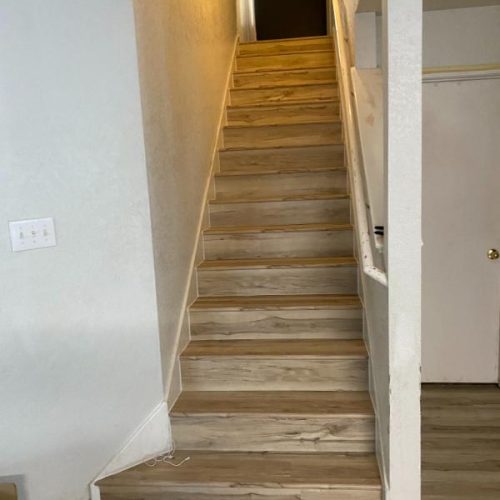 flooring and kitchen remodeling project in Castle Hills