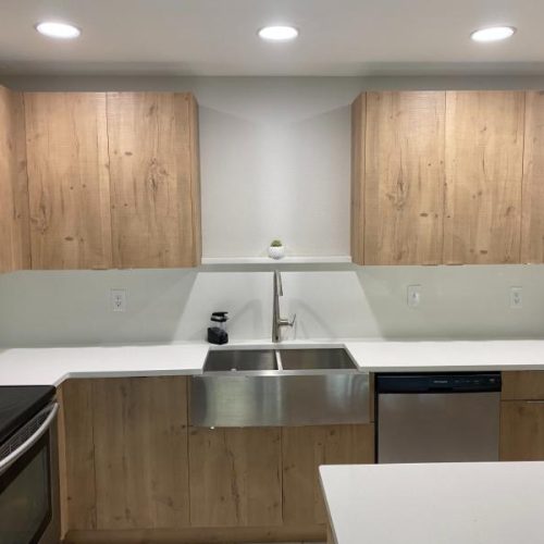 modern kitchen renovation frameless cabinets san antonio