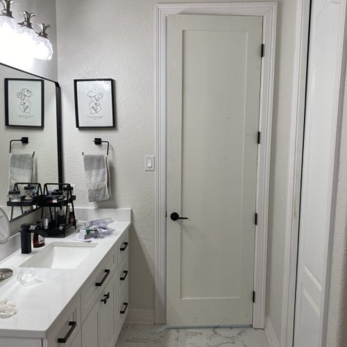 san antonio shower upgrade and custom vanity cabinets bathroom remodeling